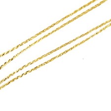 Corrente de espinha de peixe trançada ouro amarelo 14KT 40" 5,7 GRAMAS comprar usado  Enviando para Brazil