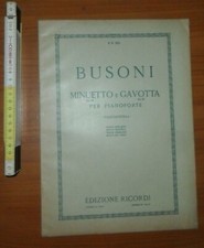Busoni minuetto gavotta usato  Novellara