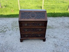 Victorian carved bureau for sale  MUIR OF ORD