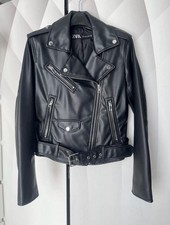 Zara lederjacke schwarz gebraucht kaufen  Falkensee