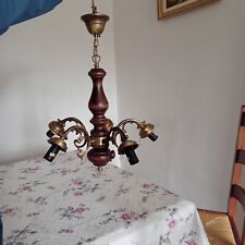 Lustre bois métal d'occasion  Tournay