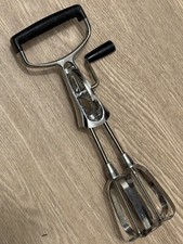 Antigo Flint Ecko Melhor Batedeira Manual Batedor de Ovos Manivela SS Lâminas EUA Cozinha Retrô comprar usado  Enviando para Brazil