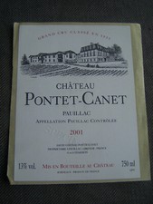 Label chateau pontet d'occasion  Expédié en Belgium