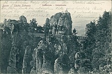 Ansichtskarte sachsen bastei gebraucht kaufen  Eggenstein-Leopoldshafen