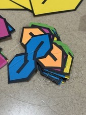 Banner de festa graffiti legal dos anos 80 e 90 e decoração individual brilhante multicolorido comprar usado  Enviando para Brazil