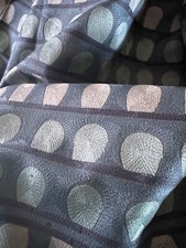 Telas Kovi Gorrión Beige y Azul Tela 1 yarda segunda mano  Embacar hacia Mexico