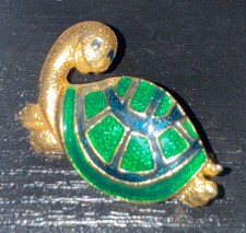 Broche tortue metal d'occasion  Cergy-