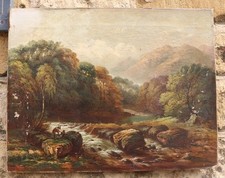 Antique oil painting for sale  LINCOLN