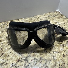 Usado, Óculos de proteção vintage de motocicleta/chopper quadro preto usado. Muito legal. Ver fotos comprar usado  Enviando para Brazil