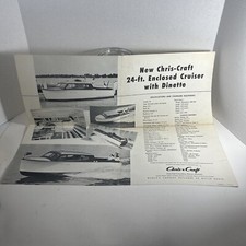 Pôster CHRIS CRAFT 23x17 AD- 24’ Cruiser - Original raro - Folheto de catálogo comprar usado  Enviando para Brazil