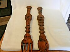 Vintage brown carved for sale  Edgewood