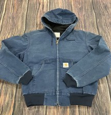 Usado, Jaqueta Carhartt Detroit masculina vintage anos 90 forrada em colcha lona pato com capuz tamanho -m- comprar usado  Enviando para Brazil