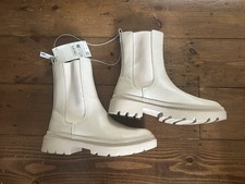 Cream chelsea boots for sale  LONDON