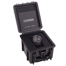 Relógio masculino Citizen Eco-Drive Promaster Nighthawk pulseira de couro quartzo - BJ7137-07E, usado comprar usado  Enviando para Brazil