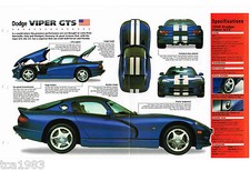 Folheto 1998 DODGE VIPER GTS IMP comprar usado  Enviando para Brazil
