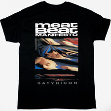 Camiseta MEAT BEAT MANIFESTO SATYRICON algodão preta unissex P-5XL YA1197, usado comprar usado  Enviando para Brazil