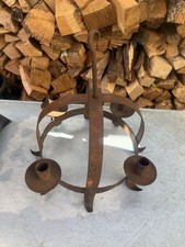 Antiga alça de trabalho feita por ferreiro cozinha jogo cabide panela rack vela comprar usado  Enviando para Brazil