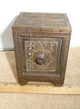 Cofre antigo 1887 Coin Bank ferro fundido 100!! comprar usado  Enviando para Brazil