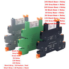 Módulo de relé pequeno 5V 12V 24V DC base eletromagnética intermediária 3 cores comprar usado  Enviando para Brazil