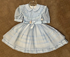 Novo Raro Vintage Narci Import Inc. Vestido de Festa Azul Transparente Meninas Tamanho 6 comprar usado  Enviando para Brazil