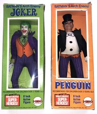 Usado, Bonecos MEGO Penguin & Joker, Batmans Arch Enemies Vintage 1973 WGSH Original 8" comprar usado  Enviando para Brazil