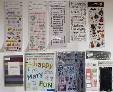 Pacote de notebook Discbound – papel de grade de pontos + adesivos estênceis abas lote de planejamento, usado comprar usado Pacote de notebook Discbound – papel de grade de pontos + adesivos estênceis abas lote de planejamento, usado comprar usado  Enviando para Brazil