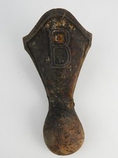 Antiga banheira pé perna ferro fundido letra vitoriana B banho 8" altura rústica comprar usado  Enviando para Brazil