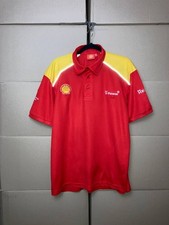 CAMISA POLO SHELL HELIX V-POWER FERRARI HOMBRE TALLA XL ROJA RASING FORMULA 1 UNO Y2K segunda mano  Embacar hacia Mexico