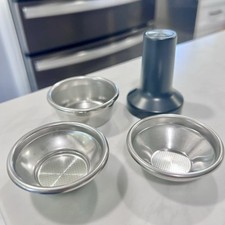 Usado, 3X Cestas de Filtro Breville 54mm Portafilter e Tamper de Plástico Excelente Estado Usado! comprar usado  Enviando para Brazil