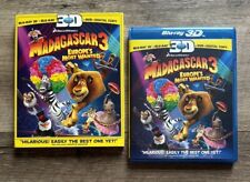 Madagascar 3: Europe's Most Wanted (3-Discs, Blu-ray 3D + 2D + DVD) w/ Slipcover comprar usado  Enviando para Brazil