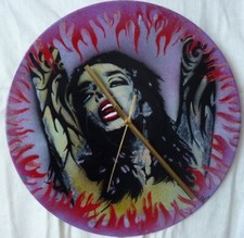 Funky art clock..sinatra..skul for sale  BOURNEMOUTH