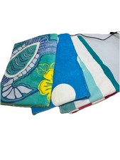 Lote 3 toalhas de praia multicoloridas macias grandes tartaruga Polkadot banho listra arco-íris comprar usado  Enviando para Brazil