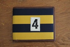 Polo raro clube de futebol de rugby listrado Ralph Lauren com carteira dobrável de couro comprar usado  Enviando para Brazil