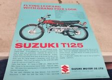 Folheto de vendas de motocicletas SUZUKI T125 1960 RARO  comprar usado  Enviando para Brazil