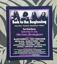 ÍMÃ PROMOCIONAL BLACK SABBATH Back To The Beginning 5 de julho de 2025 ozzy comprar usado  Enviando para Brazil