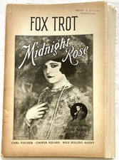 Imitación femenina Midnight Rose Orchestration 1923 Lew Pollack Karyl Norman segunda mano  Embacar hacia Mexico