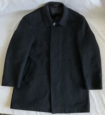 Casaco trench coat Lauren Ralph Lauren tweed preto masculino 44R mistura de lã 5 botões comprar usado  Enviando para Brazil