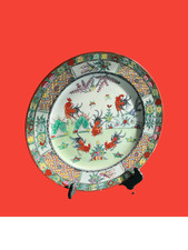 Assiette ancienne porcelaine d'occasion  Ploubazlanec
