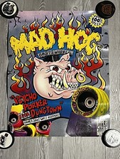 Pôster raro anos 90 Hyper Skate Wheels Mad Hog rodas de skate patins comprar usado  Enviando para Brazil