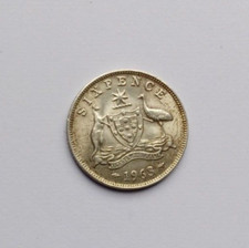 Australia sixpence six for sale  WEST WICKHAM