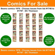 Beano comics 1976 for sale  SKEGNESS