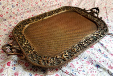 Plateau xixème bronze d'occasion Plateau xixème bronze d'occasion  Malakoff