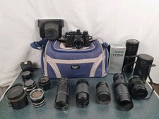Pacote de câmera vintage Zenit 12xp câmera 10 lentes, 6 estojos, bolsa, feito na URSS  comprar usado  Enviando para Brazil
