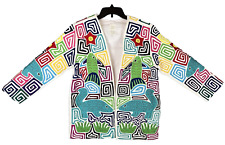 Jaqueta Sed’s Crafts Molas Panamá Folk Art Appliqué Blazer Pequena Arte para Usar comprar usado  Enviando para Brazil