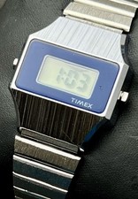 Vintage Novo Anos 70 TIMEX LCD Masculino 38mm Relógio Digital Caixa de Aço Pulseira Data do Dia comprar usado  Enviando para Brazil
