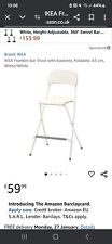 Ikea franklin white for sale  SOWERBY BRIDGE