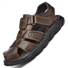 Moda Para hombres Pantuflas de playa Cuero genuino Suave Transpirable Sandalias antideslizantes  segunda mano  Embacar hacia Mexico