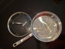 Tramontina 18/10 Panela Pote Fritura Aço Inoxidável 10" 26cm molho Frigideira refoguem Tampa W comprar usado  Enviando para Brazil