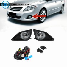 Par de lâmpadas de faróis de neblina com kits de interruptor de tampa preta para Toyota Corolla 2009-2010 comprar usado  Enviando para Brazil