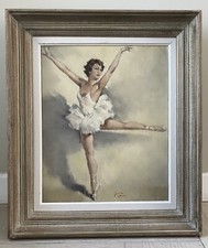 Huile toile danseuse d'occasion  Mantes-la-Jolie